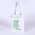 Custom Eco Reusable Cotton Standard Size Canvas Tote Shopping Bag